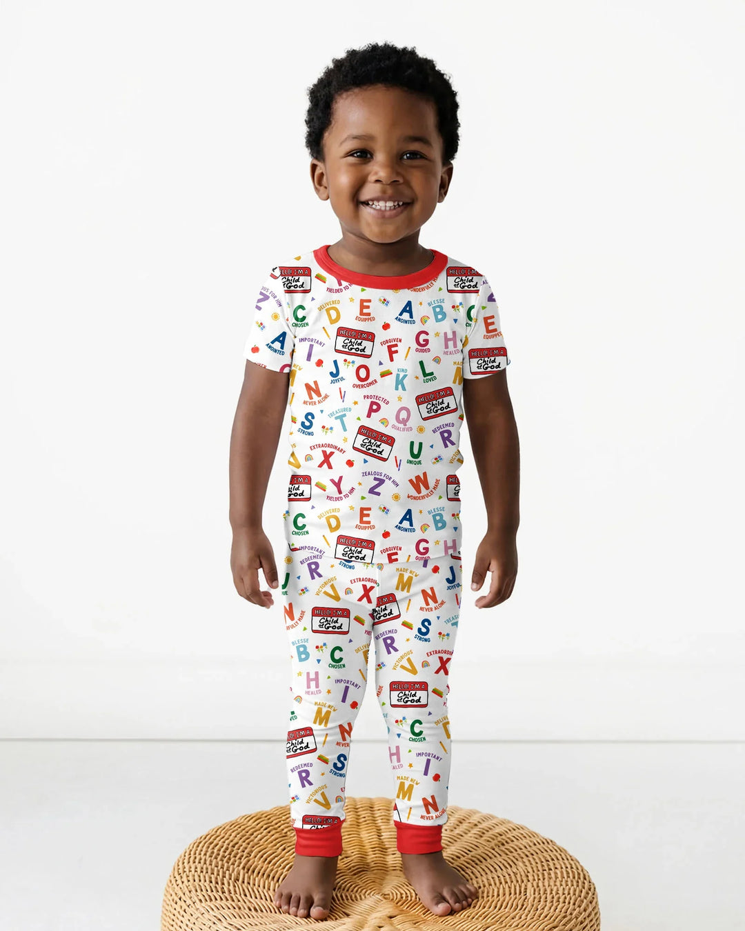Zweiteiliges, kurzärmliges Pyjama-Set mit Marienkäfern
