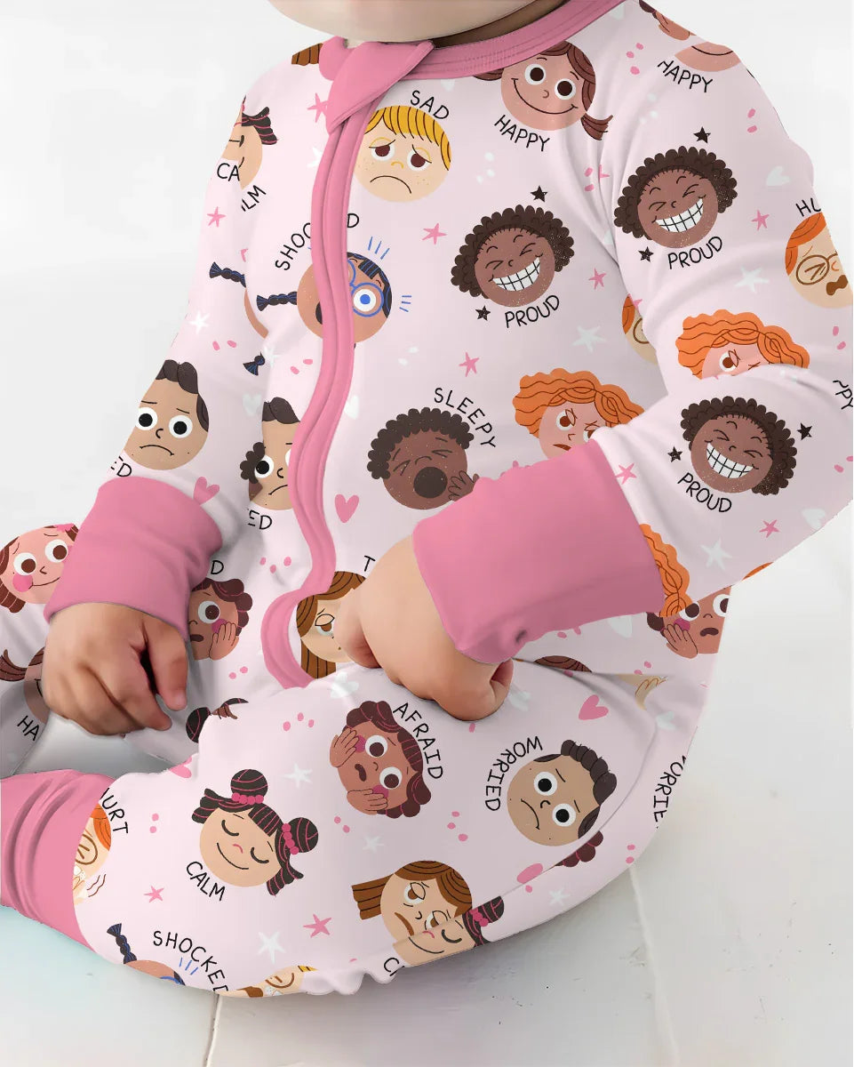 Gerippte Babykleidung mit individuellem Foto - Weich &amp; Skizzenhaft