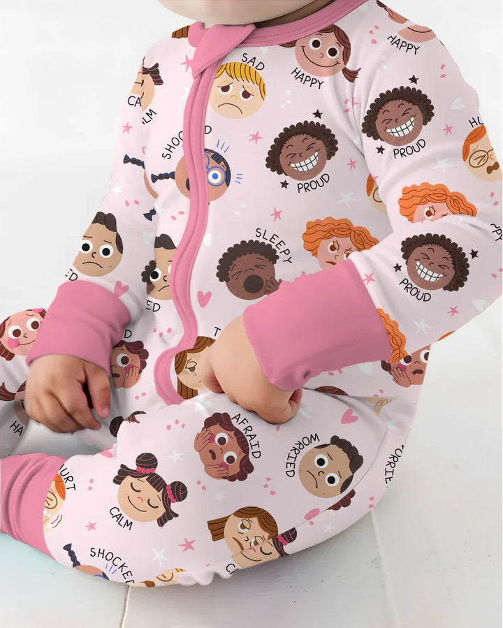 Gerippte Babykleidung mit individuellem Foto - Weich &amp; Skizzenhaft