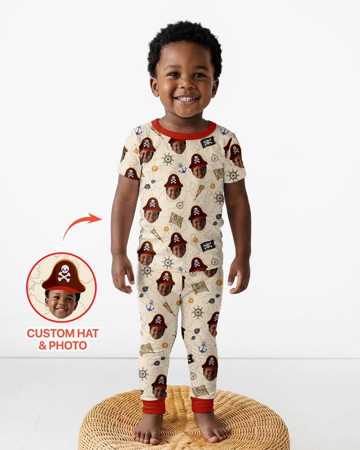 Zweiteiliges, kurzärmliges Pyjama-Set mit Marienkäfern