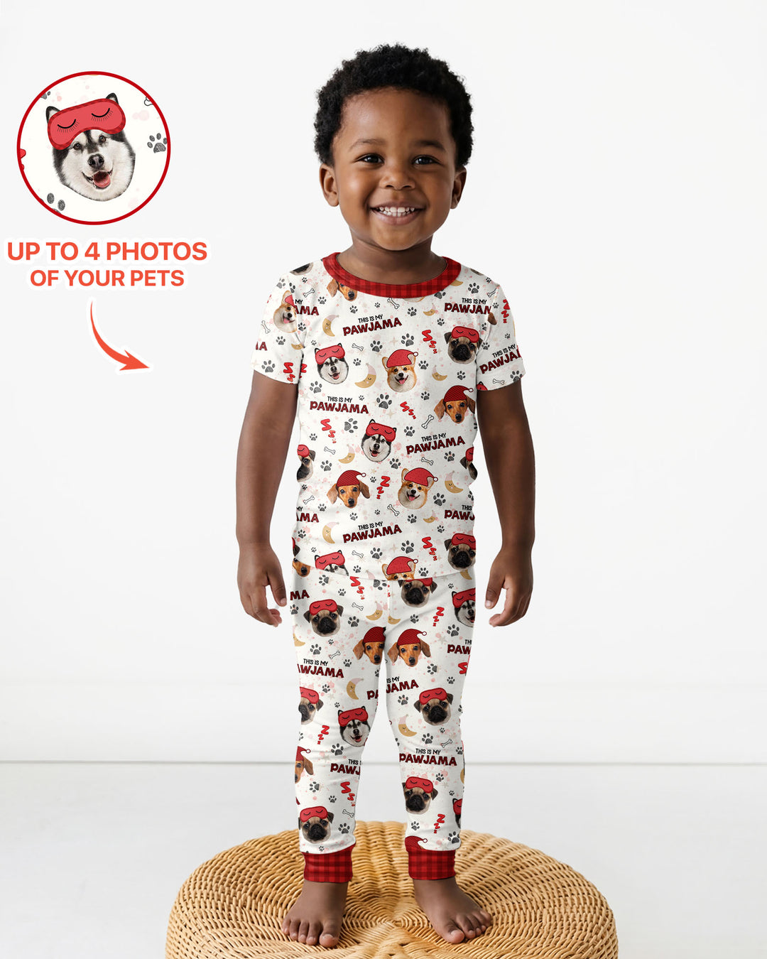 Zweiteiliges, kurzärmliges Pyjama-Set mit Marienkäfern