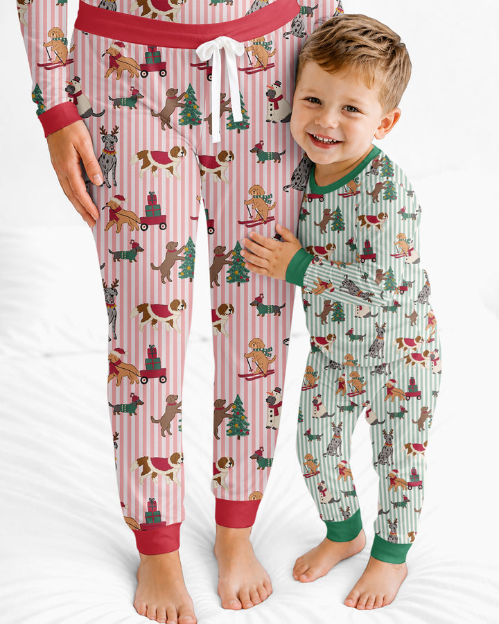 Christmas Pups & Holiday Adventures Bamboo Women Pajama Set