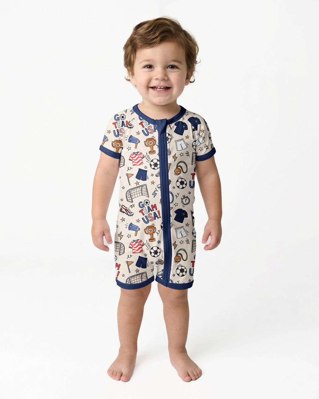 Soccer Go Team USA Bamboo Shorty Zippy