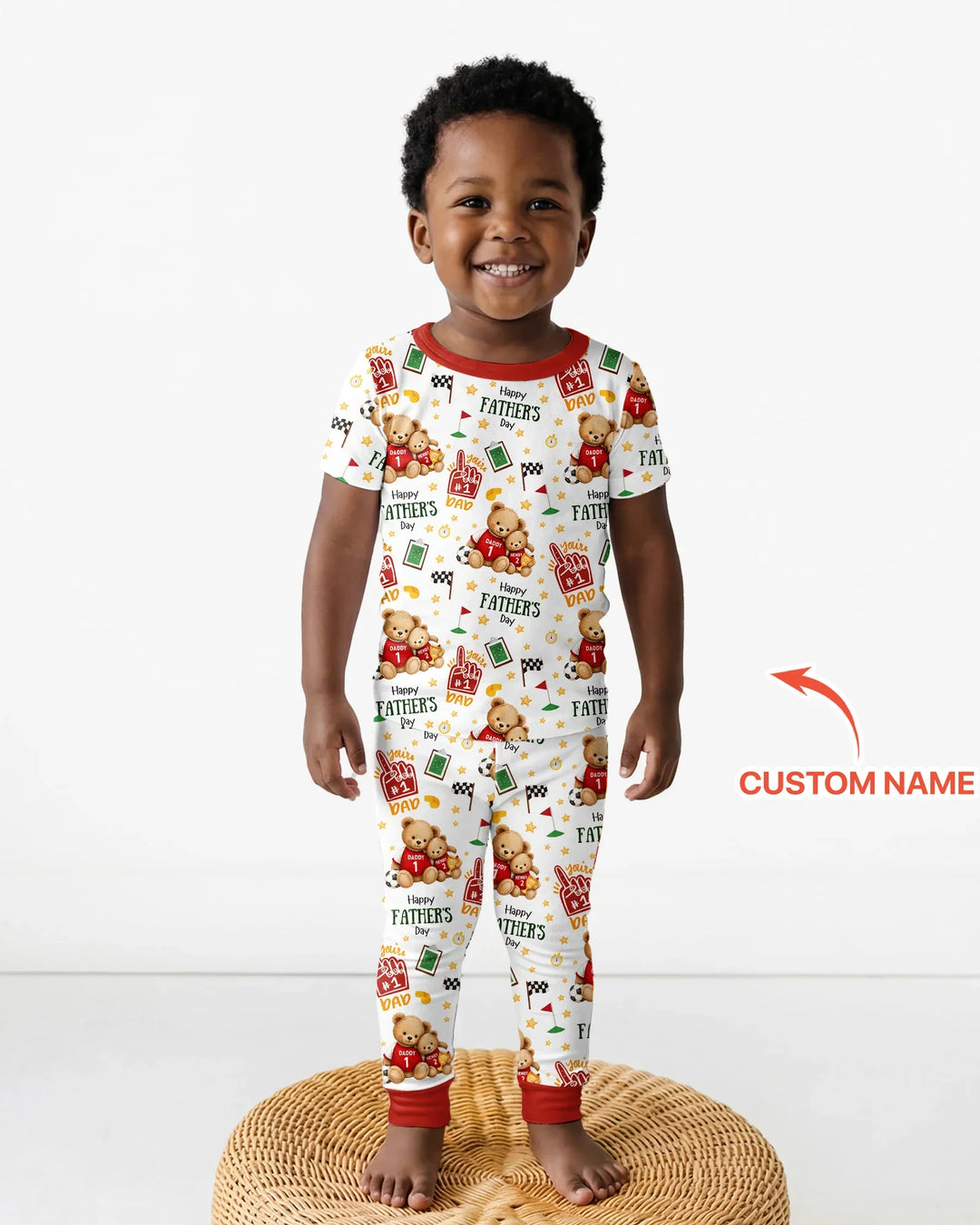 Zweiteiliges, kurzärmliges Pyjama-Set mit Marienkäfern