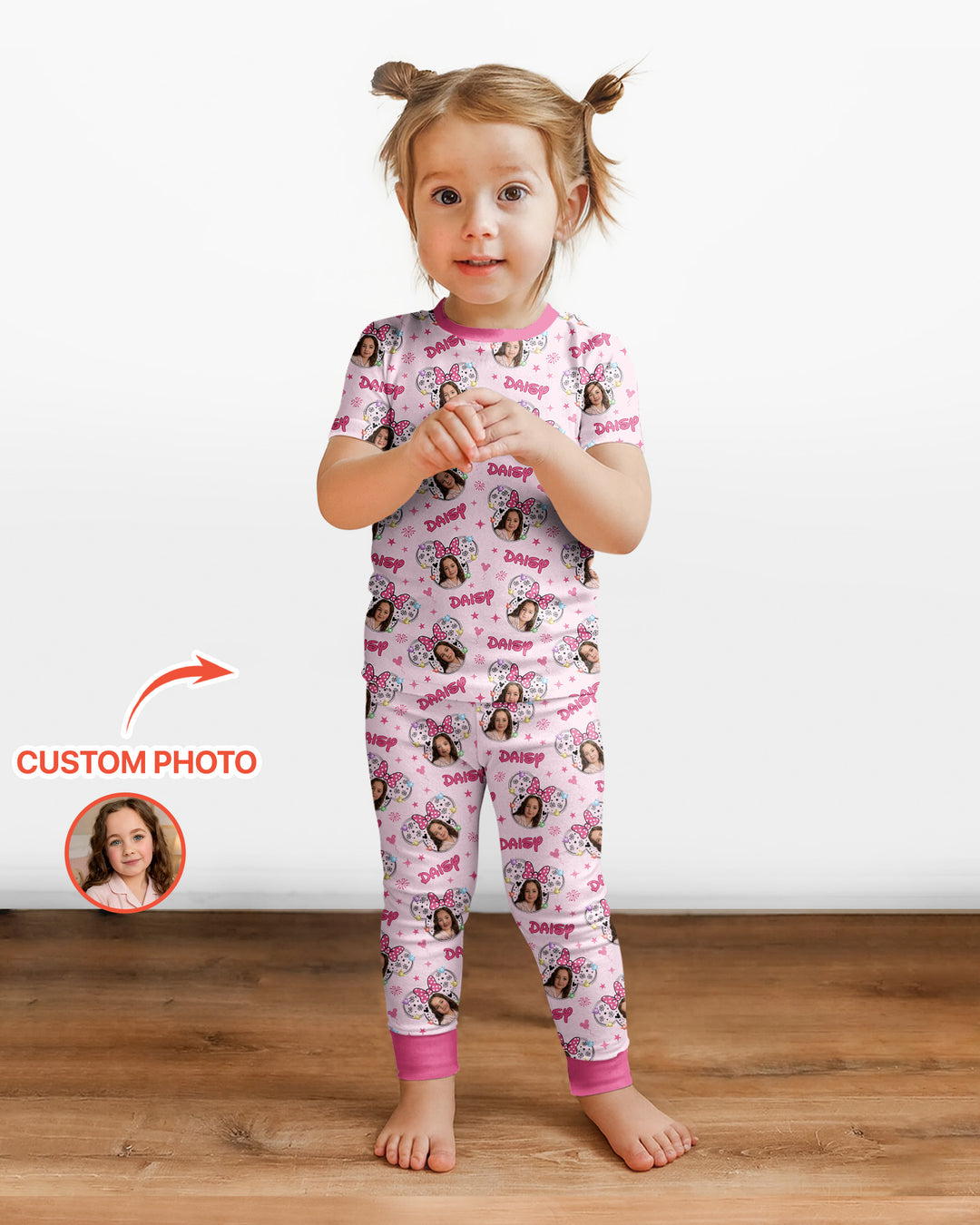 Zweiteiliges, kurzärmliges Pyjama-Set mit Marienkäfern