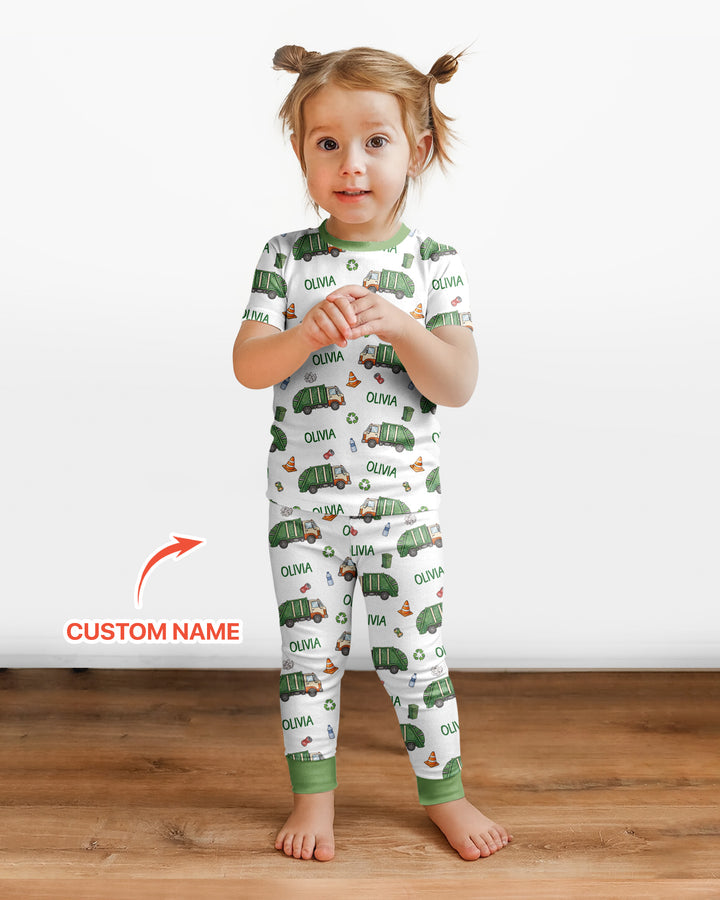 Zweiteiliges, kurzärmliges Pyjama-Set mit Marienkäfern