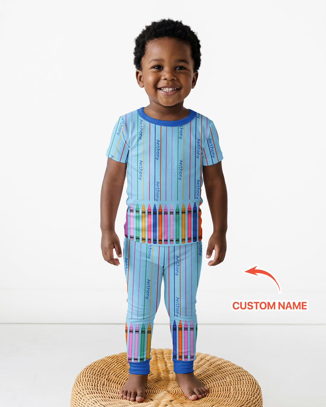 Zweiteiliges, kurzärmliges Pyjama-Set mit Marienkäfern