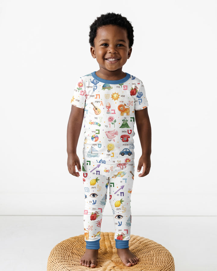 Zweiteiliges, kurzärmliges Pyjama-Set mit Marienkäfern