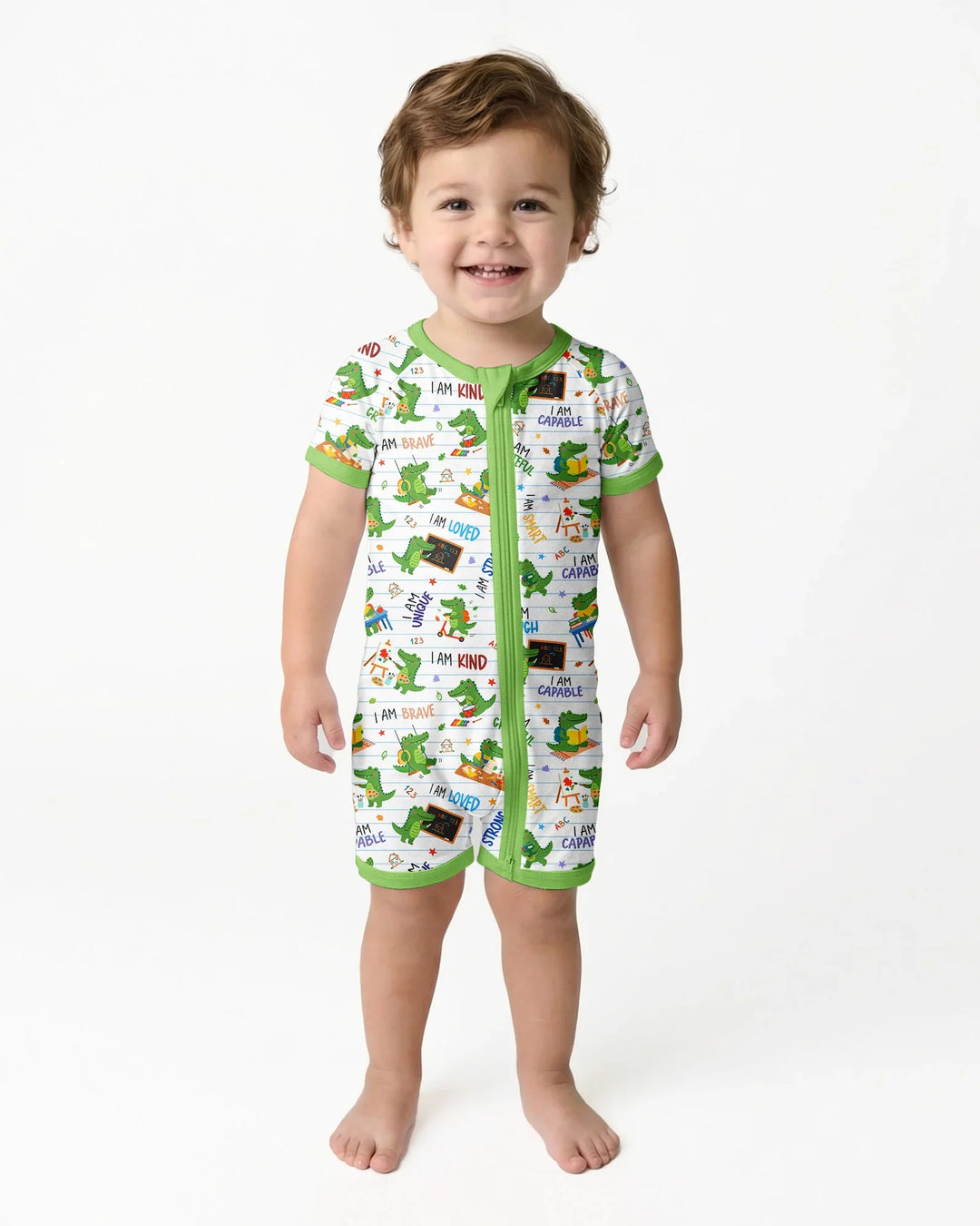 Brave Gator Days Bamboo Shorty Zippy