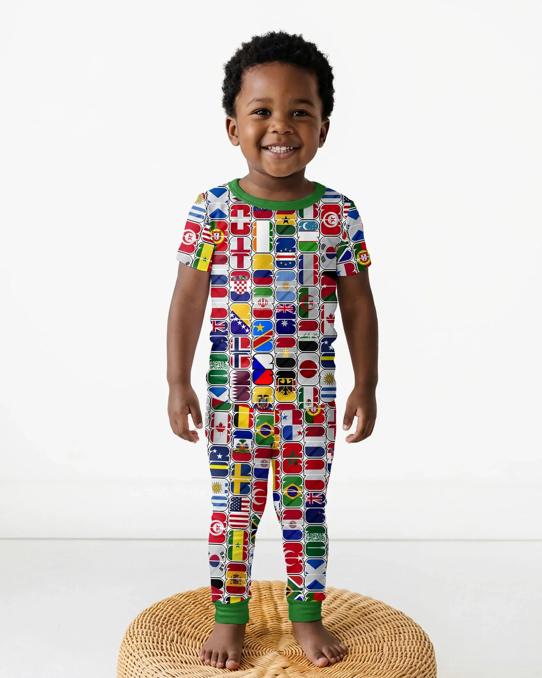 Zweiteiliges, kurzärmliges Pyjama-Set mit Marienkäfern