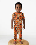 Vintage Halloween Carnival Bamboo Two Piece Short Sleeve Pajama Set
