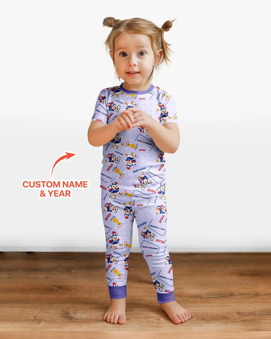 Zweiteiliges, kurzärmliges Pyjama-Set mit Marienkäfern