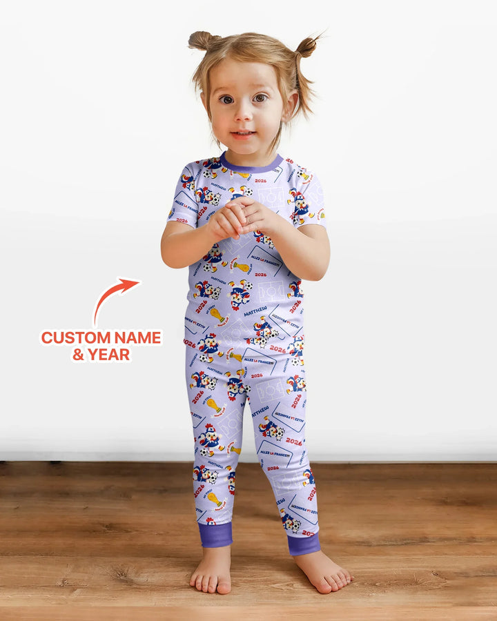 Zweiteiliges, kurzärmliges Pyjama-Set mit Marienkäfern