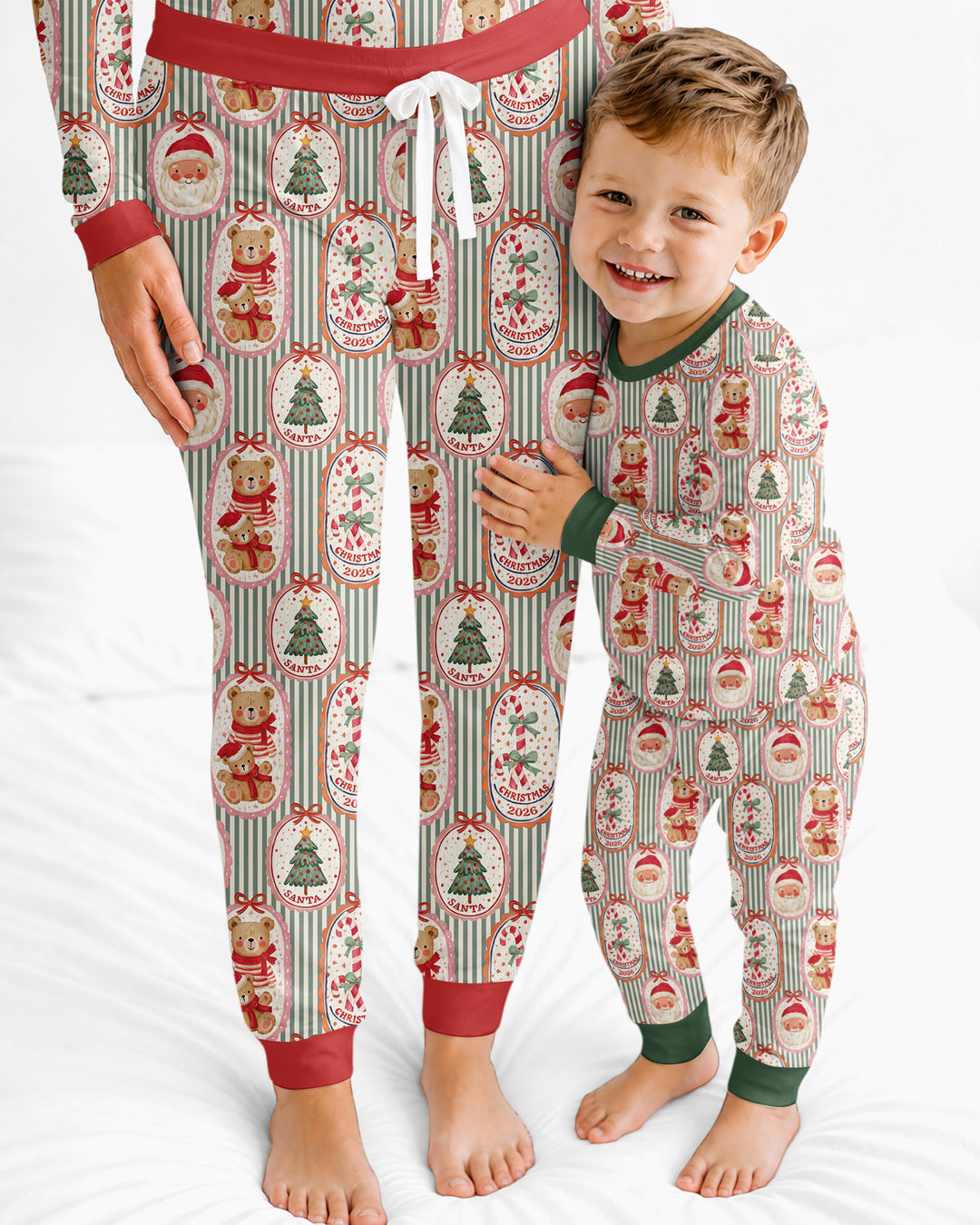 Teddy Bear Christmas Bamboo Women Pajama Set