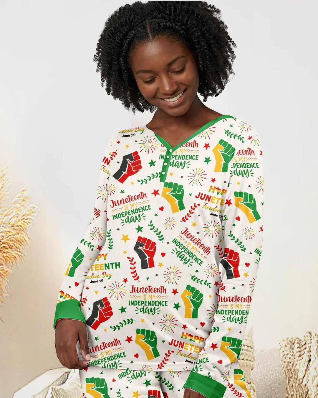 Vorlage Bambus Damen Pyjama Set