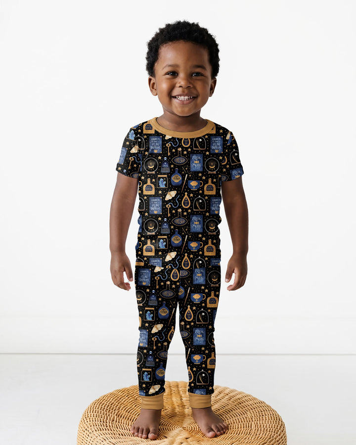 Good Witch Spell books and Potions Bamboo Two Piece Short Sleeve Pajama Set