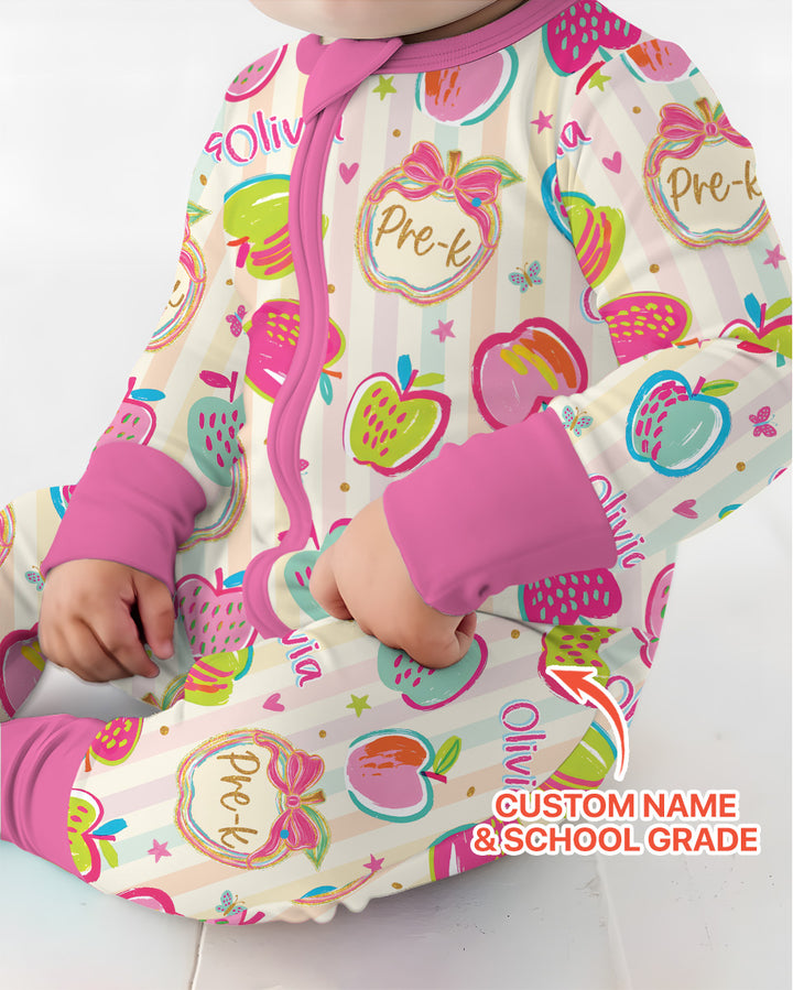 Custom Grade Preppy Apple Bamboo Convertible Zippy