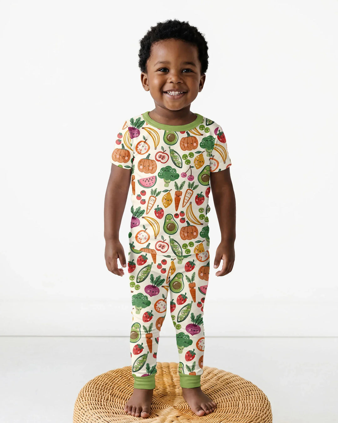 Zweiteiliges, kurzärmliges Pyjama-Set mit Marienkäfern
