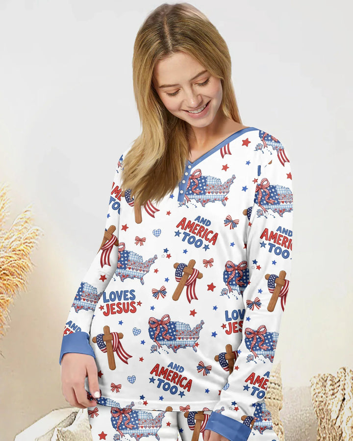Vorlage Bambus Damen Pyjama Set