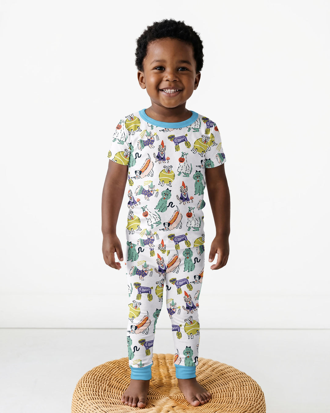 Bark-O-Ween Bamboo Two Piece Short Sleeve Pajama Set