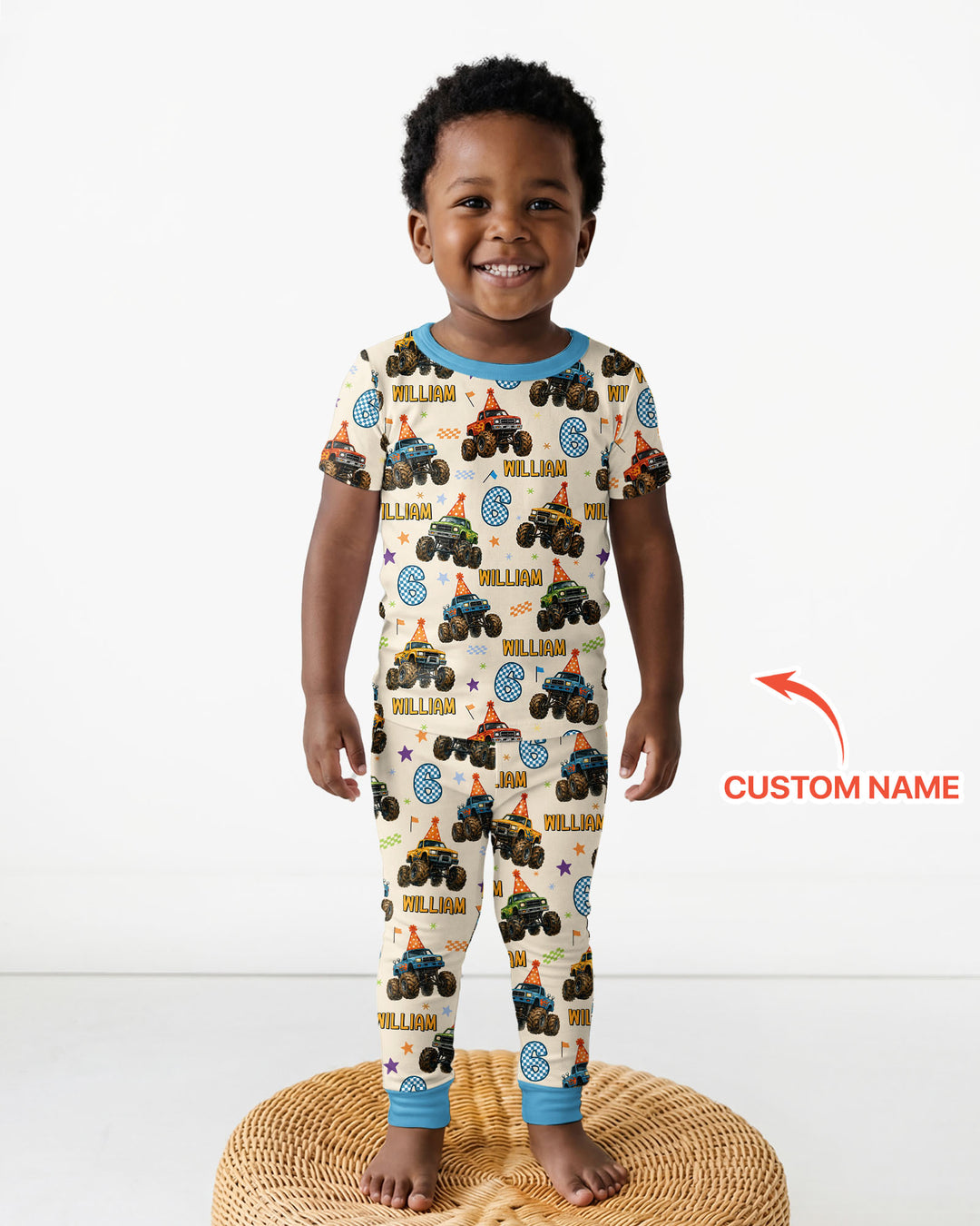 Zweiteiliges, kurzärmliges Pyjama-Set mit Marienkäfern