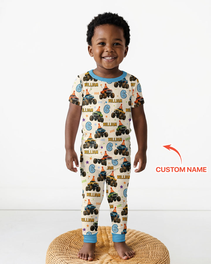 Zweiteiliges, kurzärmliges Pyjama-Set mit Marienkäfern