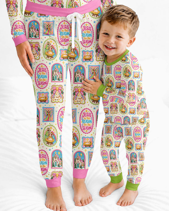 Nativity Jesus Is The Reason Bamboo Women Pajama Set
