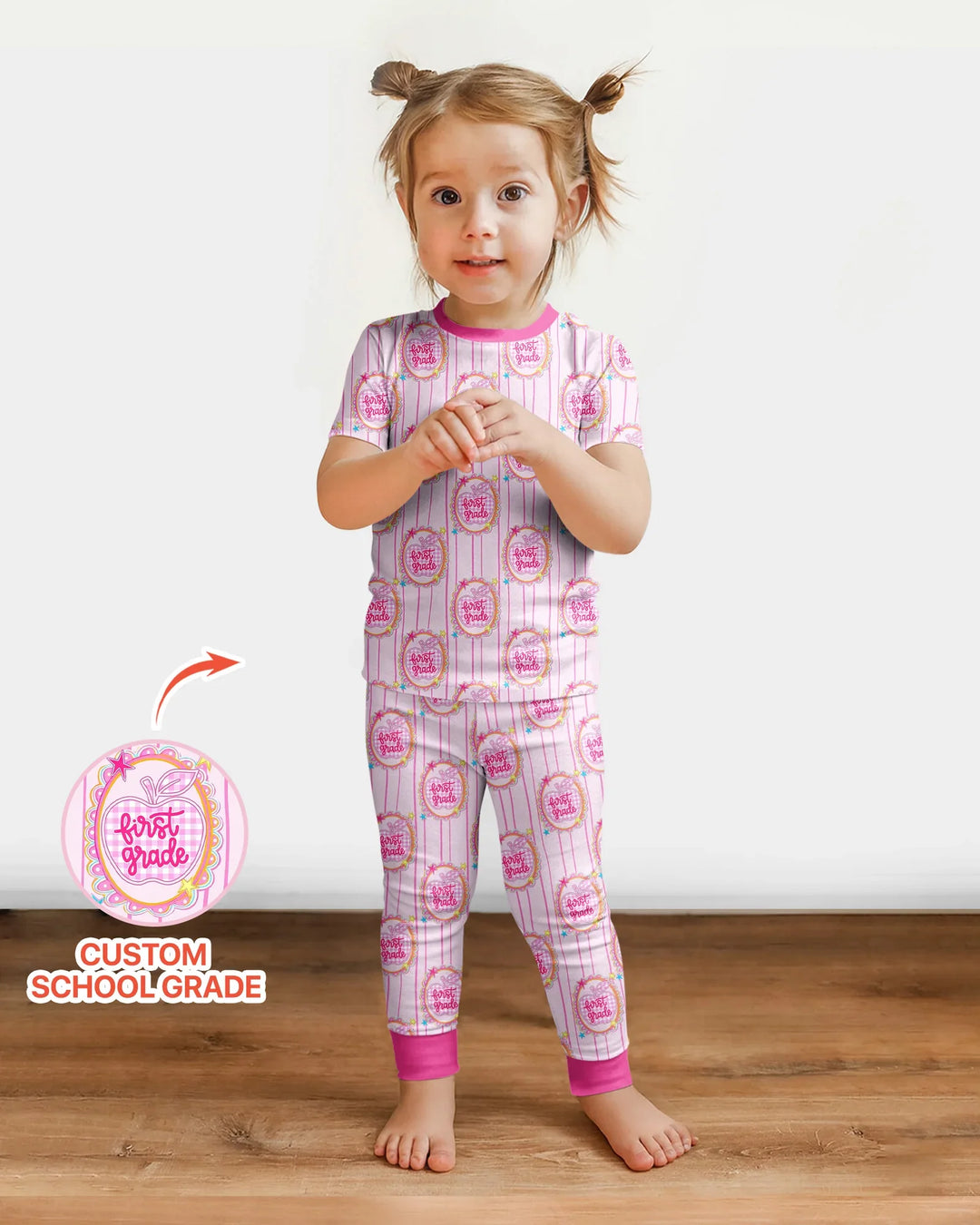 Zweiteiliges, kurzärmliges Pyjama-Set mit Marienkäfern