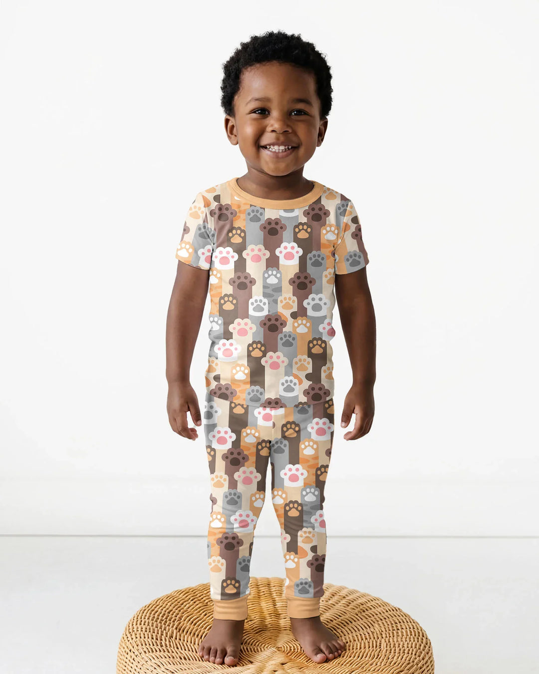 Zweiteiliges, kurzärmliges Pyjama-Set mit Marienkäfern