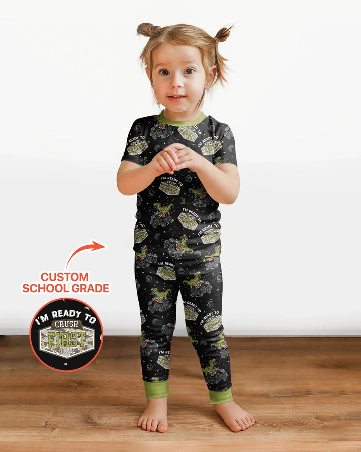 Zweiteiliges, kurzärmliges Pyjama-Set mit Marienkäfern