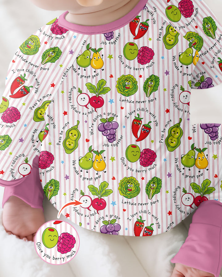 Fruits And Vegetables Love Puns Bamboo Convertible Zippy