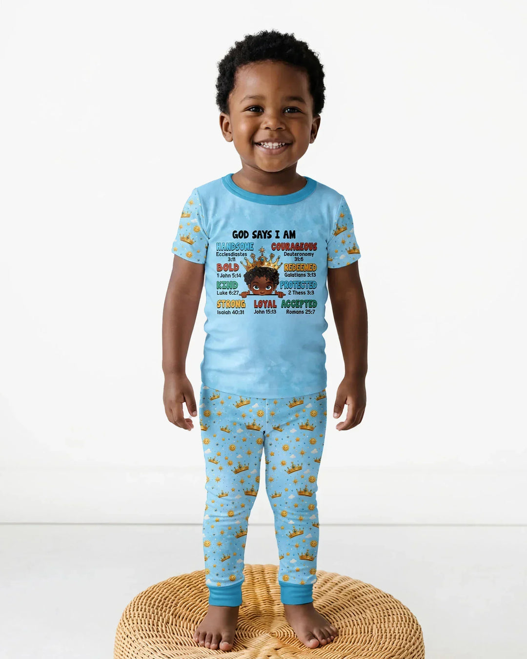 Zweiteiliges, kurzärmliges Pyjama-Set mit Marienkäfern