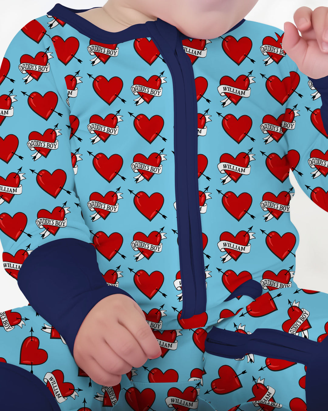 Gerippte Babykleidung mit individuellem Foto - Weich &amp; Skizzenhaft
