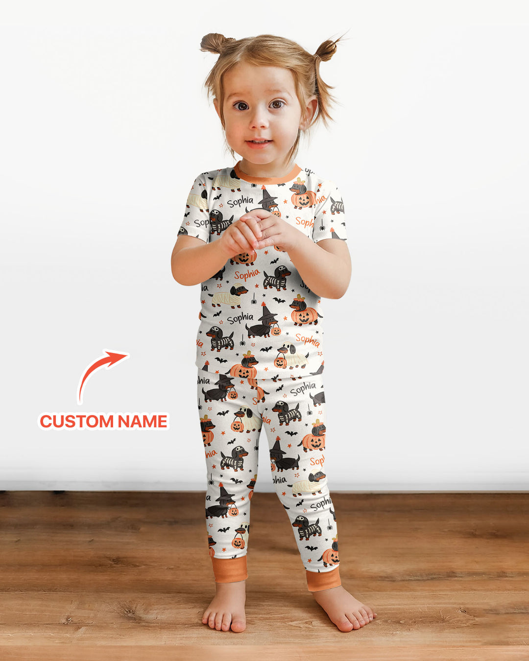 Zweiteiliges, kurzärmliges Pyjama-Set mit Marienkäfern
