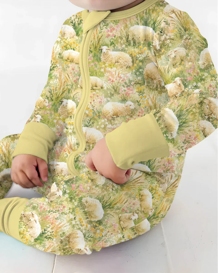 Gerippte Babykleidung mit individuellem Foto - Weich &amp; Skizzenhaft