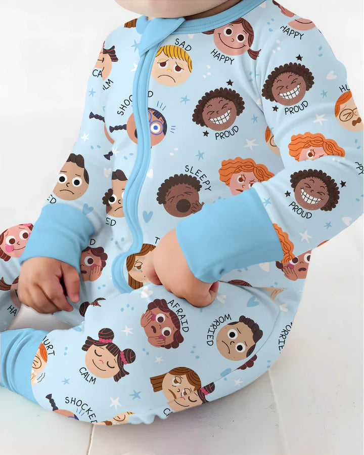 Gerippte Babykleidung mit individuellem Foto - Weich &amp; Skizzenhaft