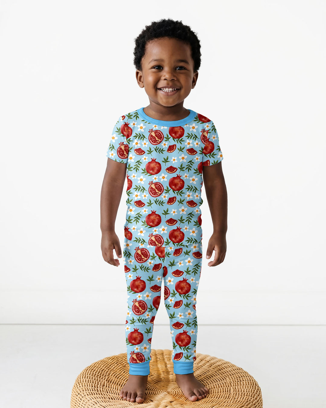 Zweiteiliges, kurzärmliges Pyjama-Set mit Marienkäfern
