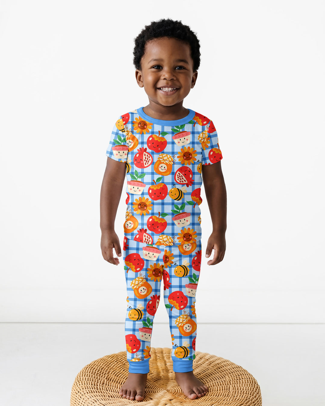 Zweiteiliges, kurzärmliges Pyjama-Set mit Marienkäfern