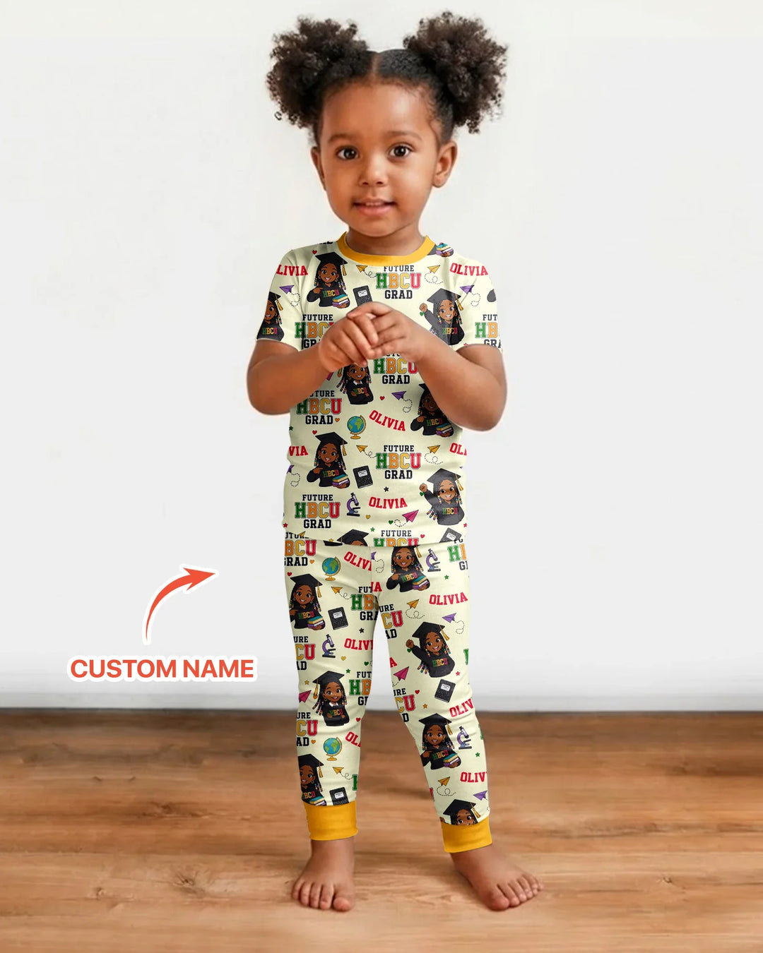 Zweiteiliges, kurzärmliges Pyjama-Set mit Marienkäfern