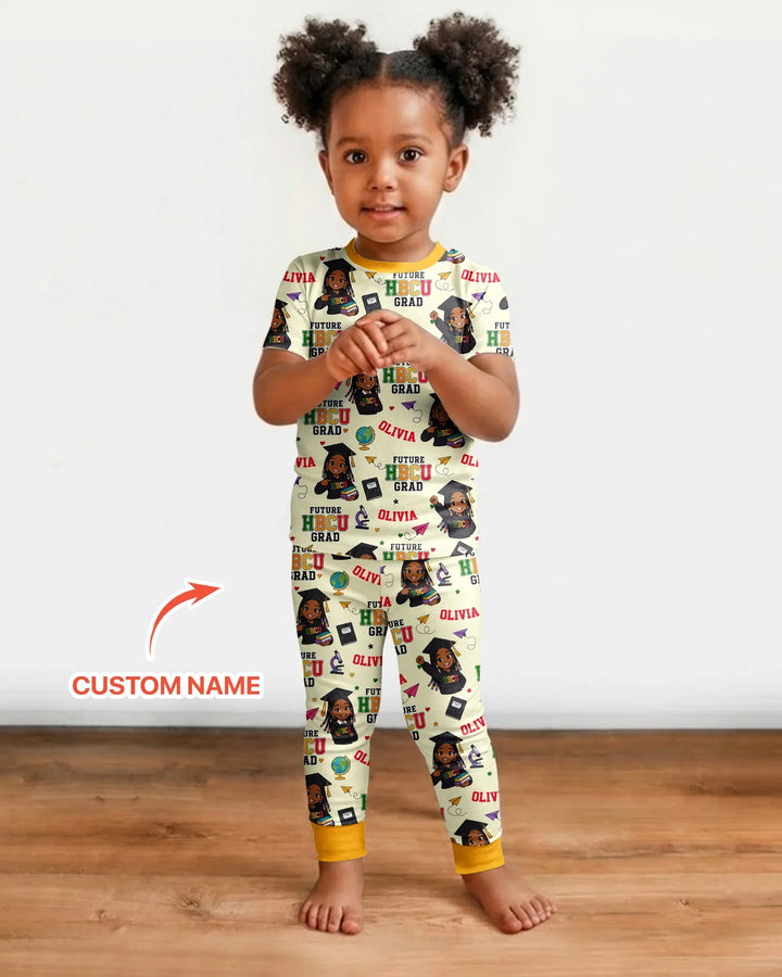 Zweiteiliges, kurzärmliges Pyjama-Set mit Marienkäfern