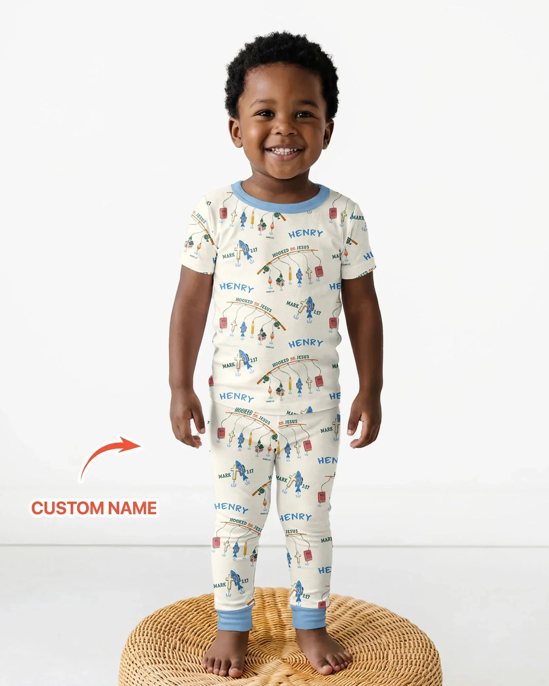 Zweiteiliges, kurzärmliges Pyjama-Set mit Marienkäfern