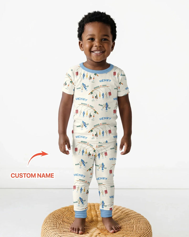 Zweiteiliges, kurzärmliges Pyjama-Set mit Marienkäfern