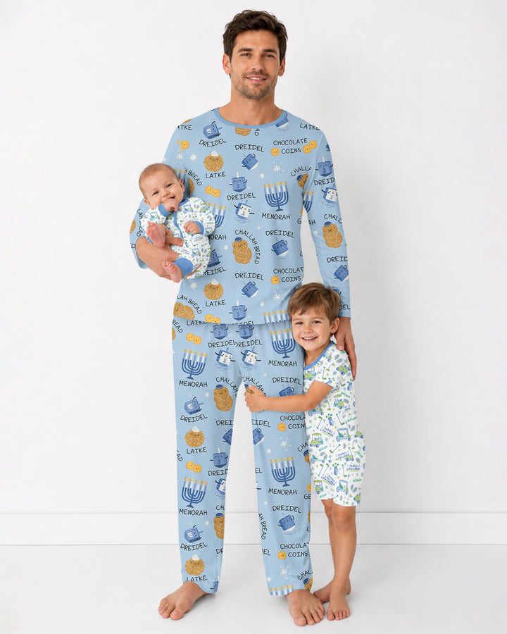 Family Hanukkah Matching Bamboo Men's Pajama Set