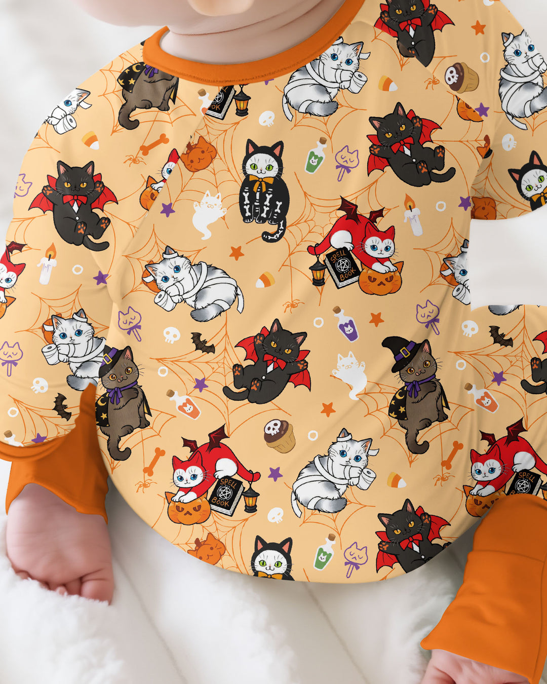 Spooky Kittie Bamboo Convertible Zippy