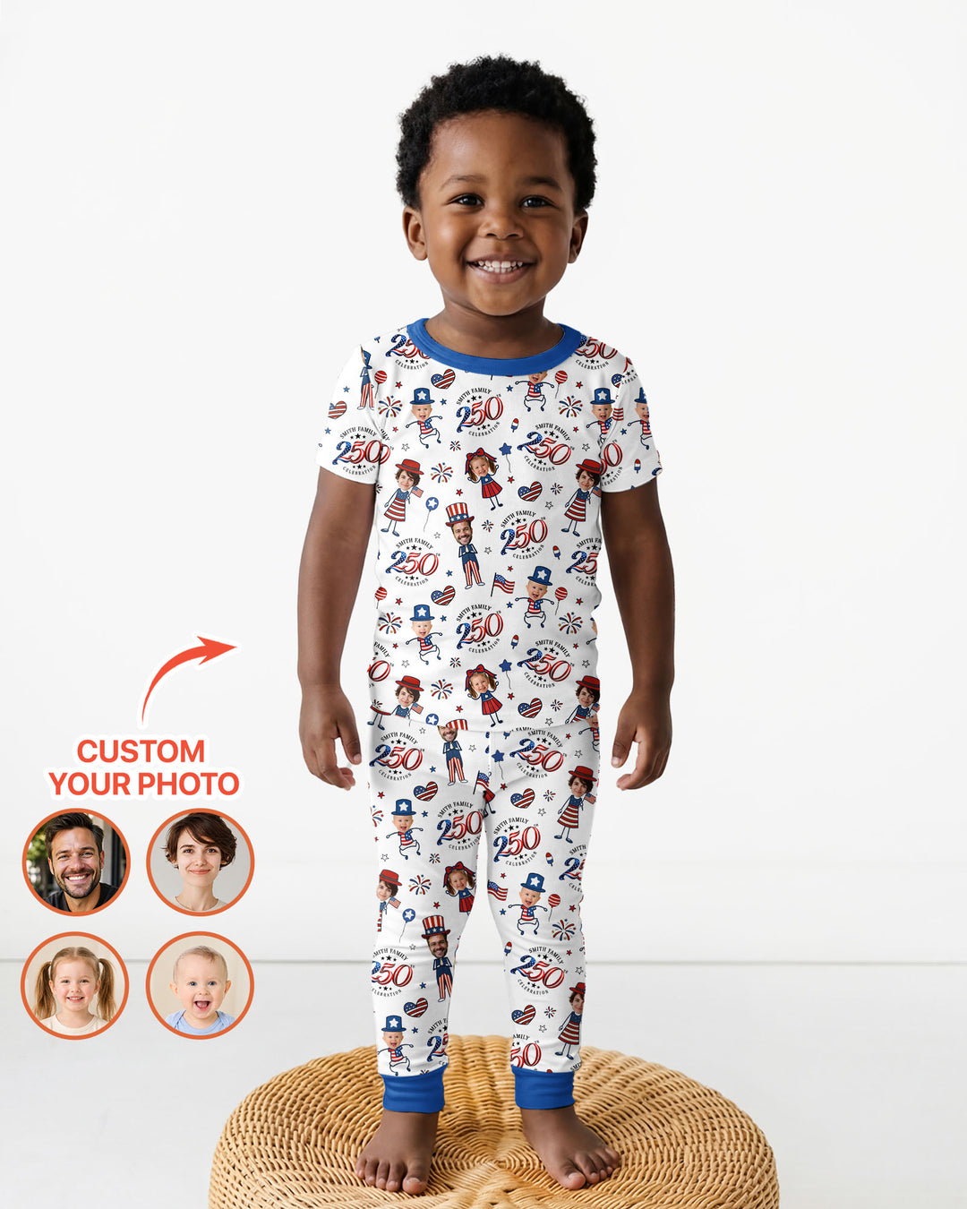 Zweiteiliges, kurzärmliges Pyjama-Set mit Marienkäfern