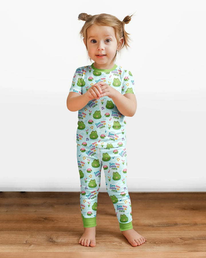Zweiteiliges, kurzärmliges Pyjama-Set mit Marienkäfern