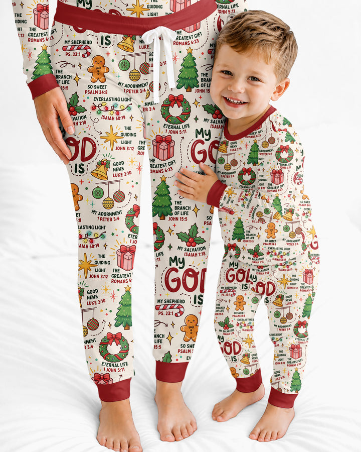 Christmas My God Is Bamboo Women Pajama Set