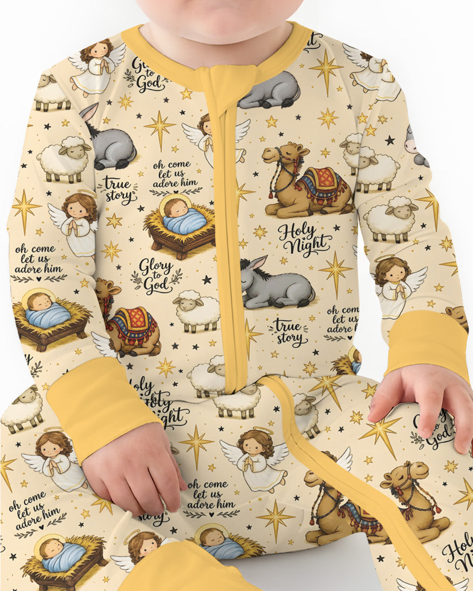 Nativity Christmas Holy Night Bamboo Convertible Zippy