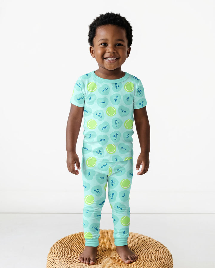 Zweiteiliges, kurzärmliges Pyjama-Set mit Marienkäfern