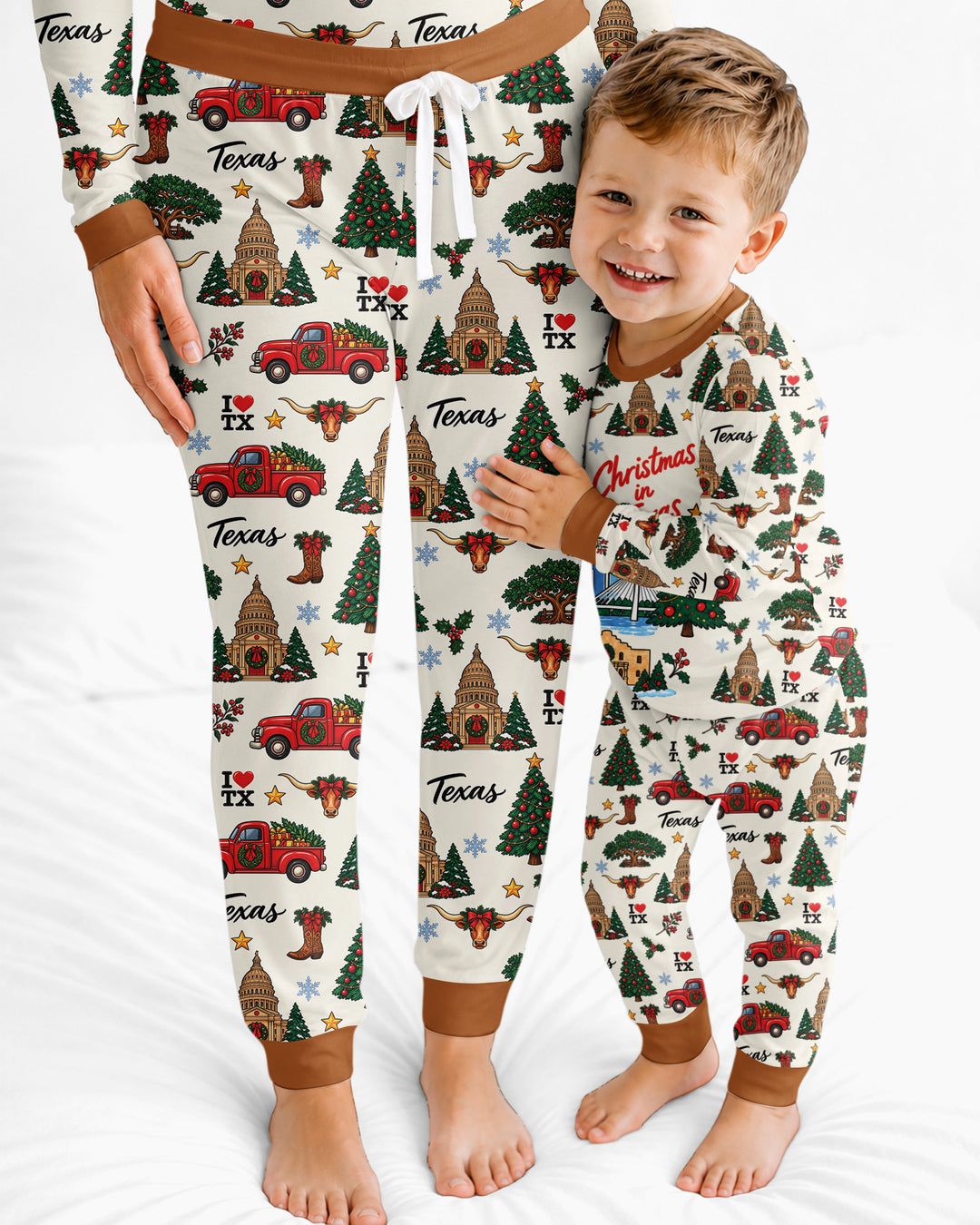 Christmas In Texas Bamboo Women Pajama Set